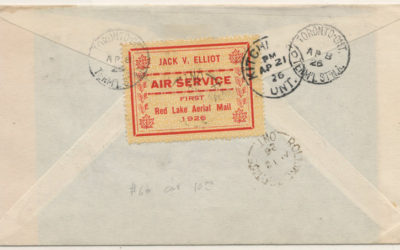Canada #CL7 8/12 Apr 1926 Registered Toronto/Rolling Portage Cover