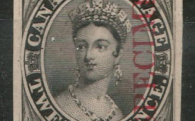 Canada #3P 1851 12d Black Specimen Plate Proof