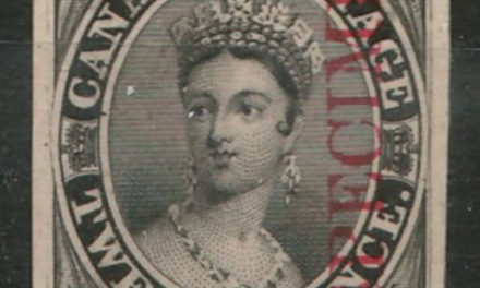 Canada #3P 1851 12d Black Specimen Plate Proof