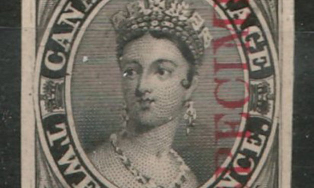 Canada #3P 1851 12d Black Specimen Plate Proof