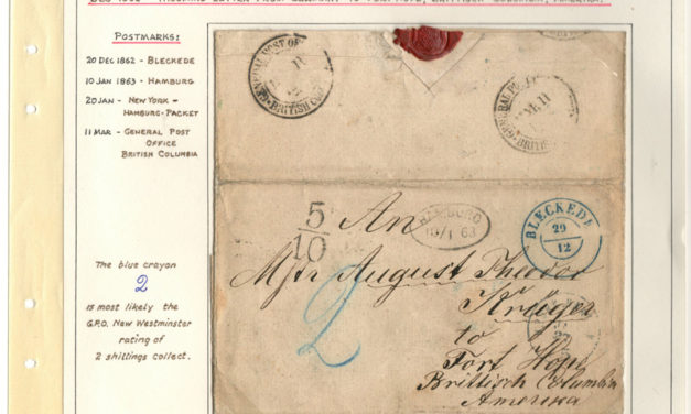 Page 15 Germany 1862 incoming stampless Cover to A.T. Kruger Fort Hope