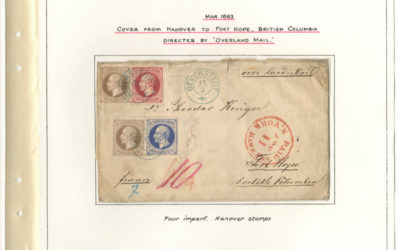 Page 16, incoming 1863 Hanover to Fort Hope Cover to Theodor Kruger