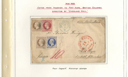 Page 16, incoming 1863 Hanover to Fort Hope Cover to Theodor Kruger