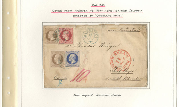 Page 16, incoming 1863 Hanover to Fort Hope Cover to Theodor Kruger