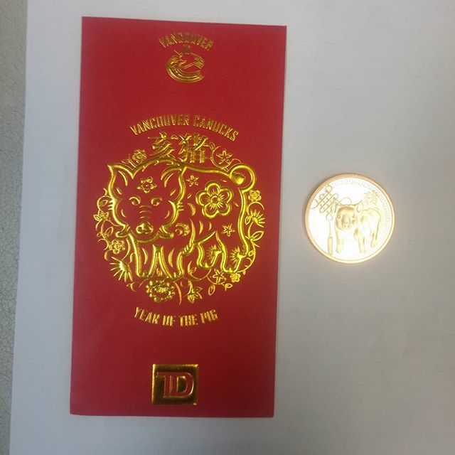lucky red envelope and coin