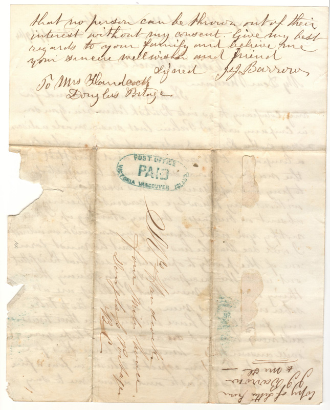 other side, signed and stamped PAID