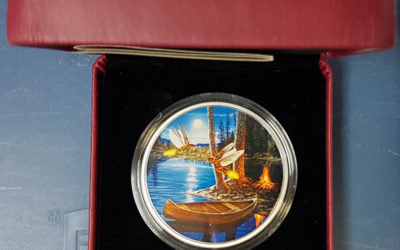 Canada Proof 2015 cased pure Silver Moonlight Fireflies 30 Dollars