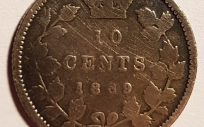 Canada Good 1889 Silver 10 Cents