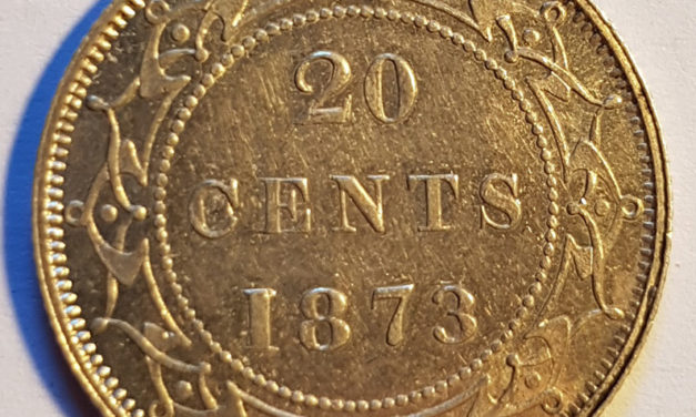 Lot 188 Newfoundland XF+ 1873 Silver 20 Cents $900.+
