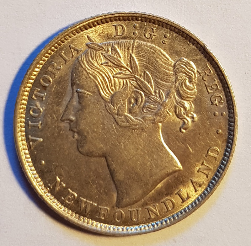 obverse with victoria young head