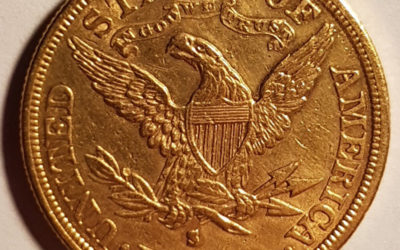 U.S.A./Colonial Canada XF 1882S $5 Gold Half Eagle