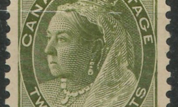 Canada #84 1900 20c Olive Green Victoria Numeral