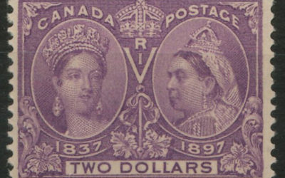 Canada #62 Fine+ Never Hinged 1897 $2 Jubilee