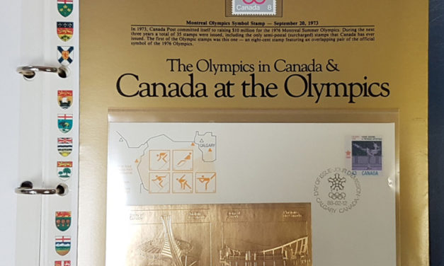 The Story of Canada Volumes I-IV stamps & gold foil FDCs (83)