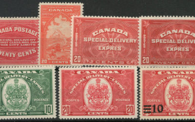Canada #E2/E9 Mint 1922/1939 Special Deliveries