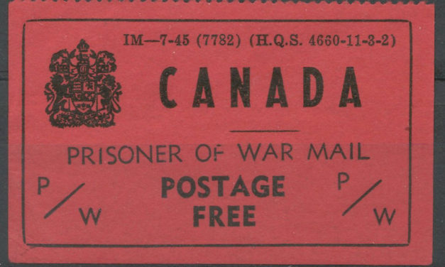 Canada #PWF5 VF Mint 1945 Prisoner of War Free Frank corner crease