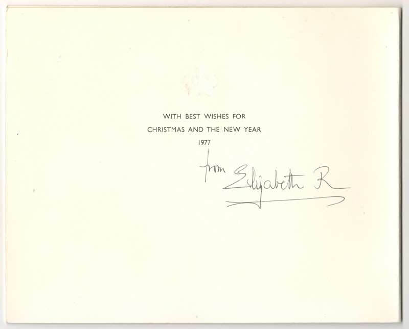 signed Elizabeth R