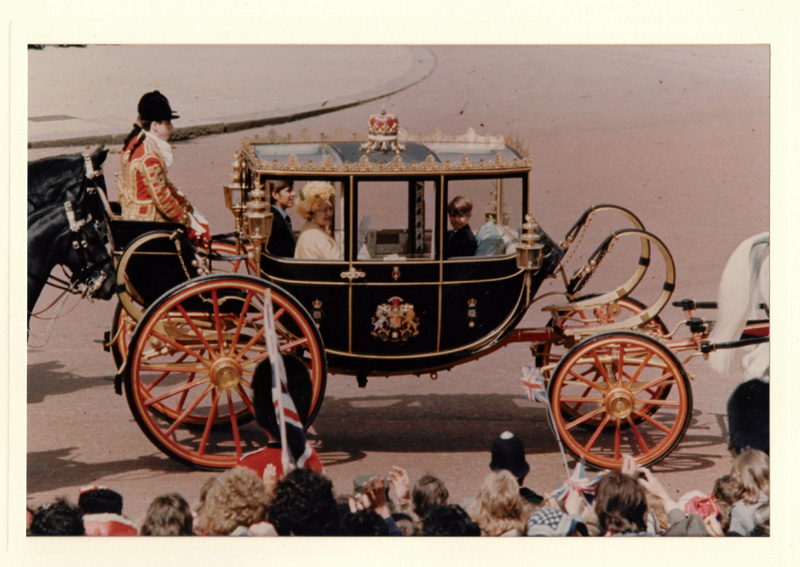 Photograph of Royal Carriage with Queen Mother