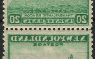 Newfoundland #263i VFNH 1941/44 20c Reverse Offset Pair