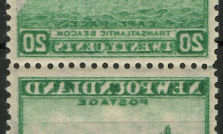 Newfoundland #263i VFNH 1941/44 20c Reverse Offset Pair