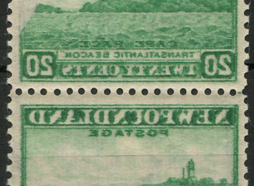 Newfoundland #263i VFNH 1941/44 20c Reverse Offset Pair