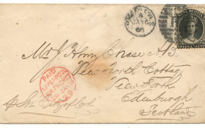 Nova Scotia #13 1868 10c Cover to Scotland