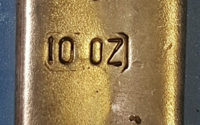 Johnson Matthey .999+ Fine Poured 10 ounce Silver Bar