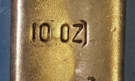 Johnson Matthey .999+ Fine Poured 10 ounce Silver Bar
