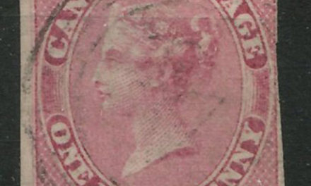 Canada #8a Used 1857 1/2d Lilac Rose