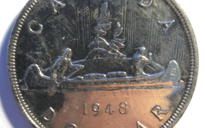 Canada Unc 1948 key date Silver Dollar