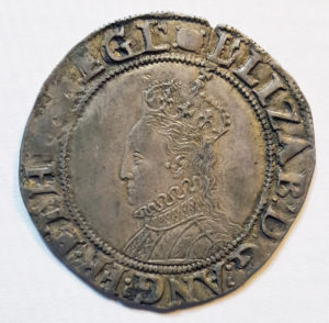 Obverse bust of Elizabeth I