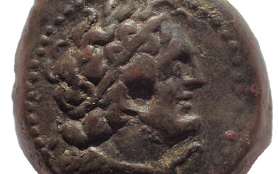 Ptolemaic Kings of Egypt 246-116 BC 3.9gm AE18 struck at Kyrene