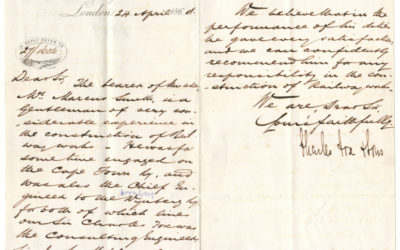 Charles Fox Signed Reference Letter for Marcus Smith