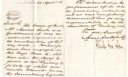 Charles Fox Signed Reference Letter for Marcus Smith