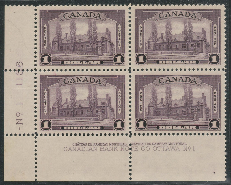 Block of 4 stamps,