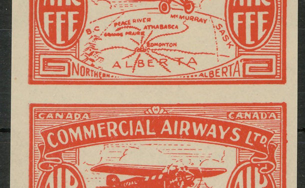 Canada #CL50e VFNH 1930 10c Imperf Pair incl Broken Oval