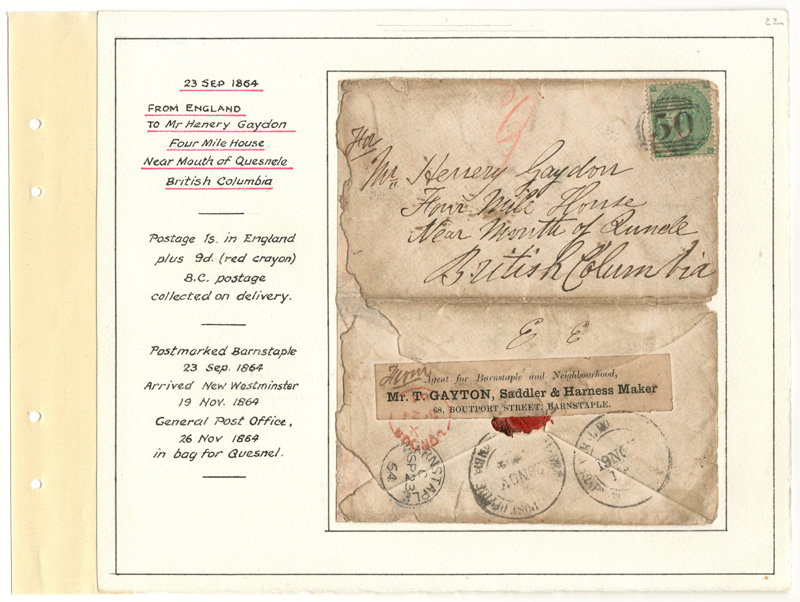 Cover on Wellburn page with hand printed notes