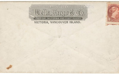Wells Fargo Unu Victoria, V.I. 3c Small Queen Cover