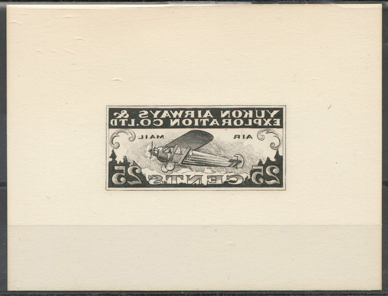 front of framed stamp