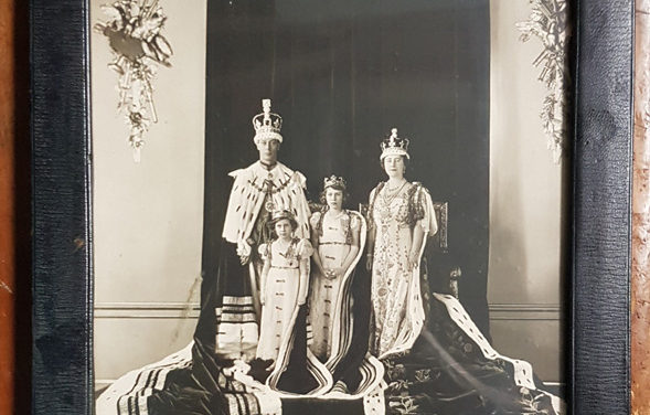 George VI & Queen Mum signed, framed 1937 Coronation photo