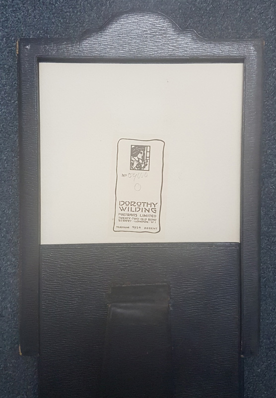 Back of photo showing Dorothy Wilding Portraits Ltd