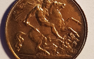 G.B. BU 1911 George V first year Gold Half Sovereign