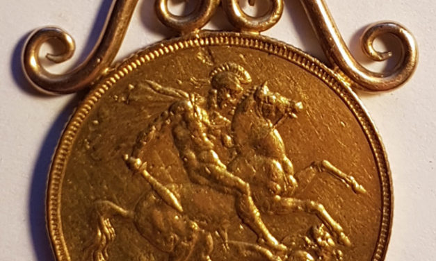 Great Britain 1887 Victoria Golden Jubilee Gold Sovereign in original mount