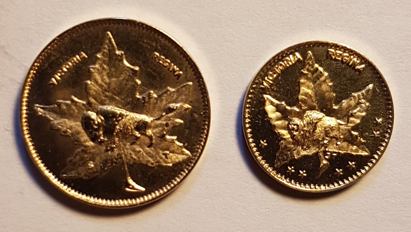 obverse Victoria Regina, 2 coins