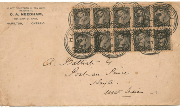 Canada #34 1 Apr 1897 10c Small Queen Cover to Port au Prince, Haiti