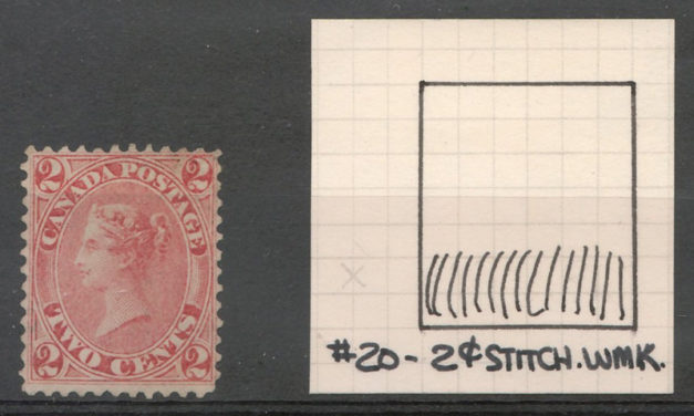 Canada #20ii Fine Unused 2c Stitch Watermark