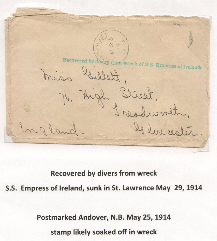 cover addressed Miss Gillett in England