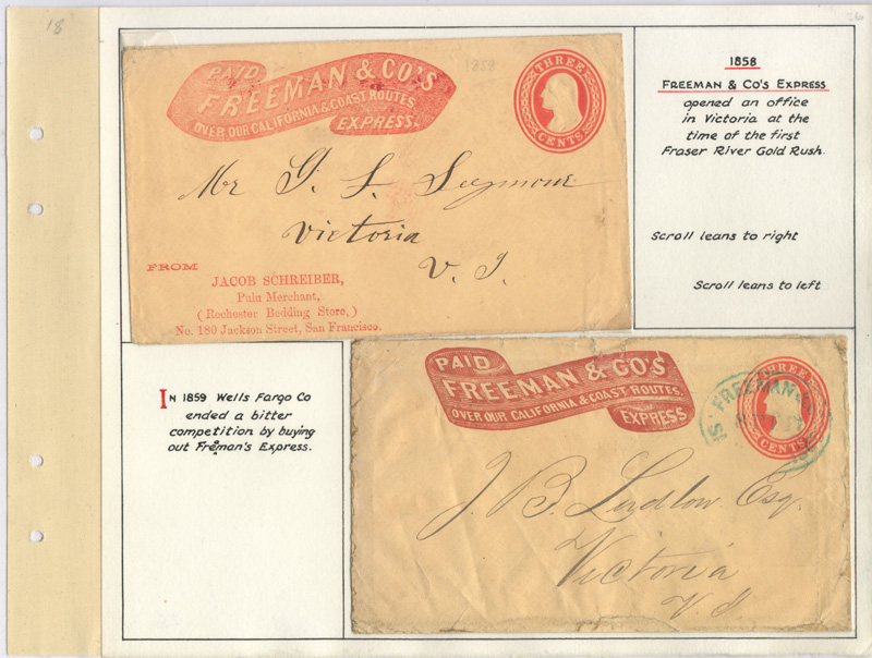 Two covers with handprinted notes on Wellburn album page