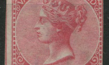 B.C. #3 Fine Unused 1865 5c Rose Imperforate, tear & thin 2007 Greene certificate states genuine $20,000