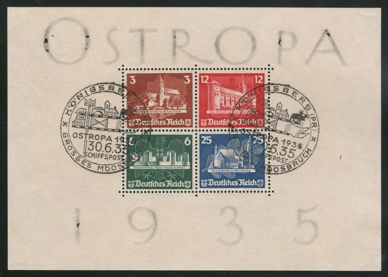 Ostropa 1935 sheet of 4 stamps